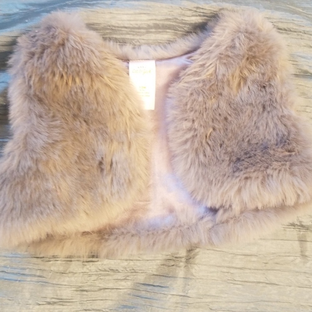 Accessory toddler fake fur vest